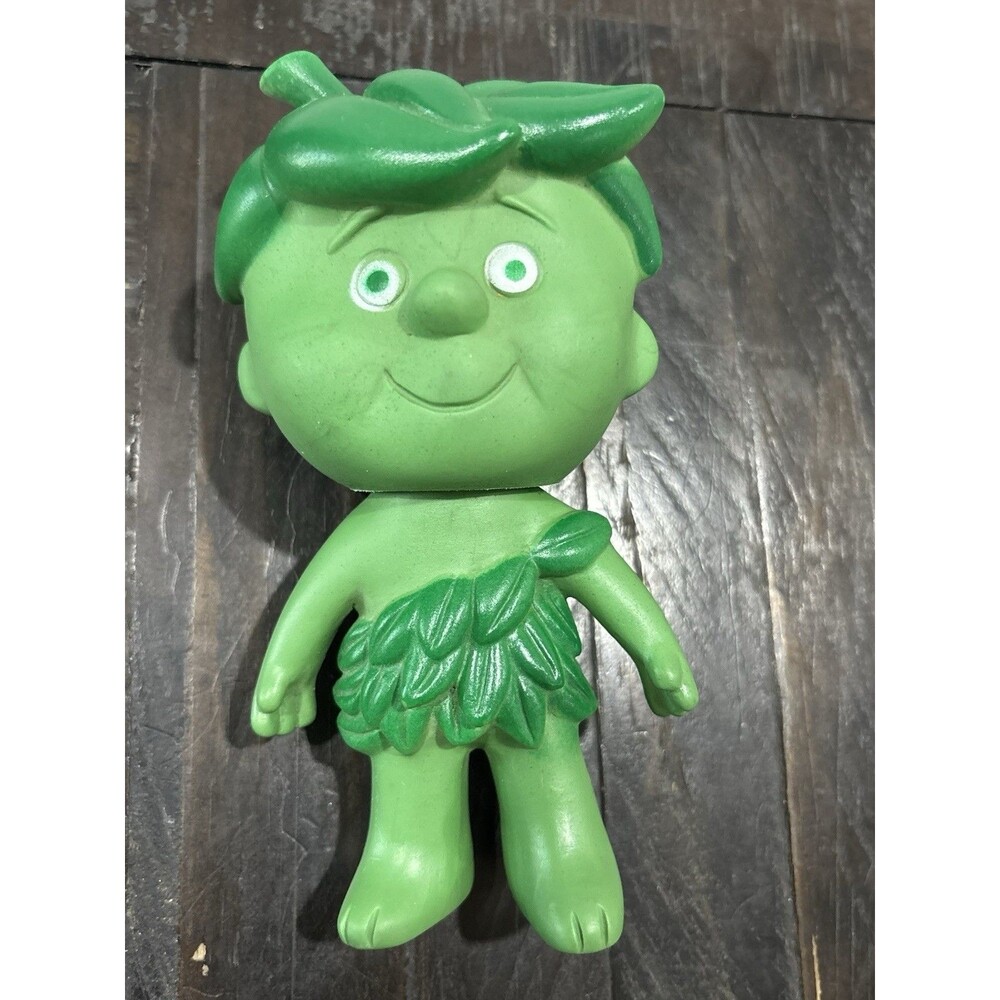 Little Sprout Jolly Green Giant Rubber Toy Doll 6.5” Vintage 1970’s Advertising
